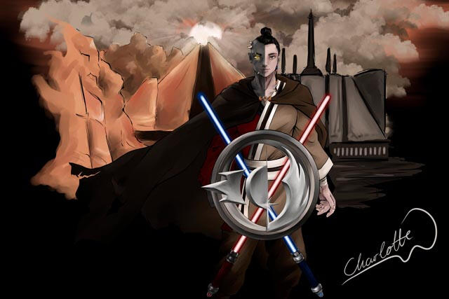 Character with Simple Background